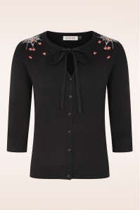 Banned Retro - Web and Willow cardigan in zwart