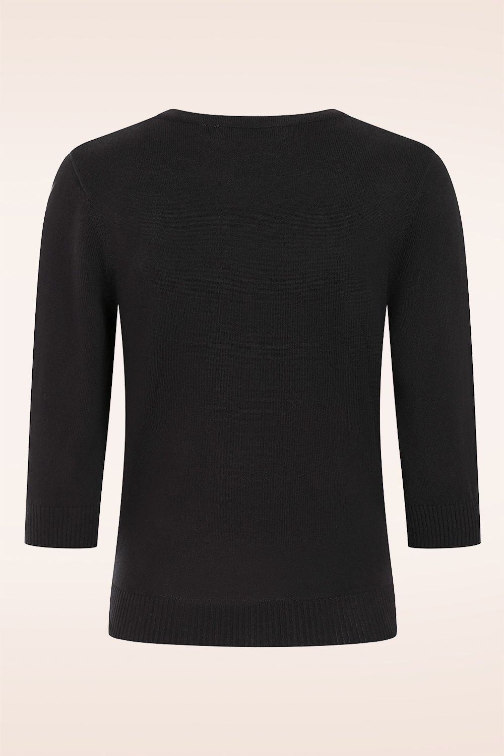 Banned Retro - Midnight Bloom cardigan in zwart 4