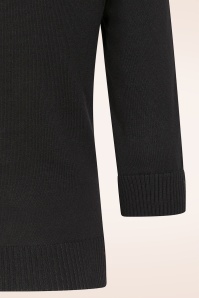 Banned Retro - Midnight Bloom cardigan in zwart 3