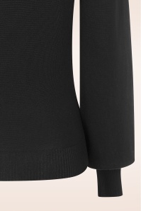 Banned Retro - Selma gebreide top in zwart 5