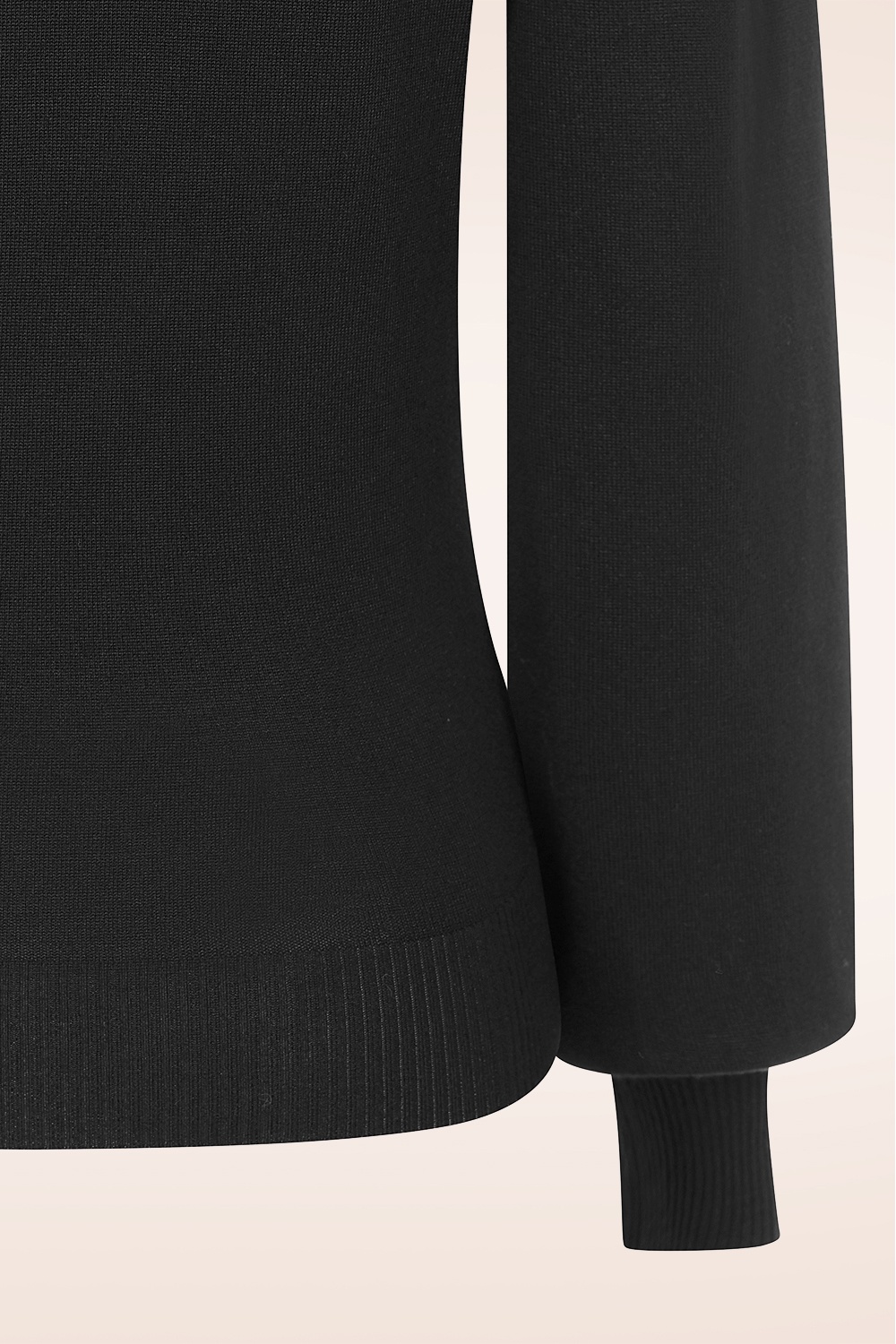 Banned Retro - Selma gebreide top in zwart 5