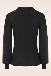 Banned Retro - Selma gebreide top in zwart 6