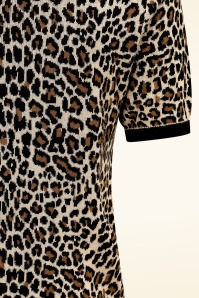 Banned Retro - Lilly gebreide top in leopard 5