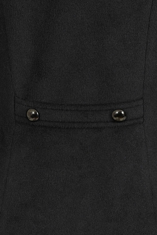 Banned Retro - Rosaly swing jas in zwart 5