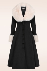 Banned Retro - Rosaly swing jas in zwart 2