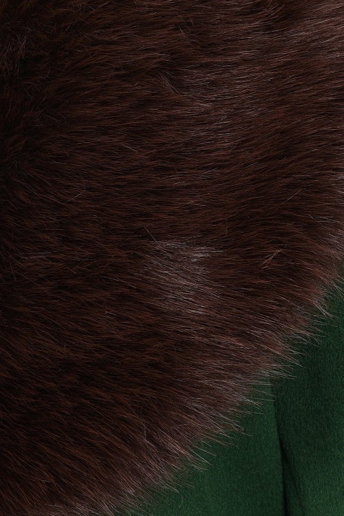 Banned Retro - Rosaly swing jas in flessengroen 4