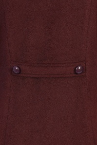 Banned Retro - Rosaly swing jas in bordeaux 5