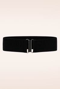 Banned Retro - Gloria Stretchriem in Zwart