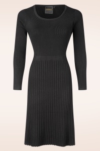 Topvintage Boutique Collection - Topvintage exclusive ~ Nora gebreide jurk in zwart