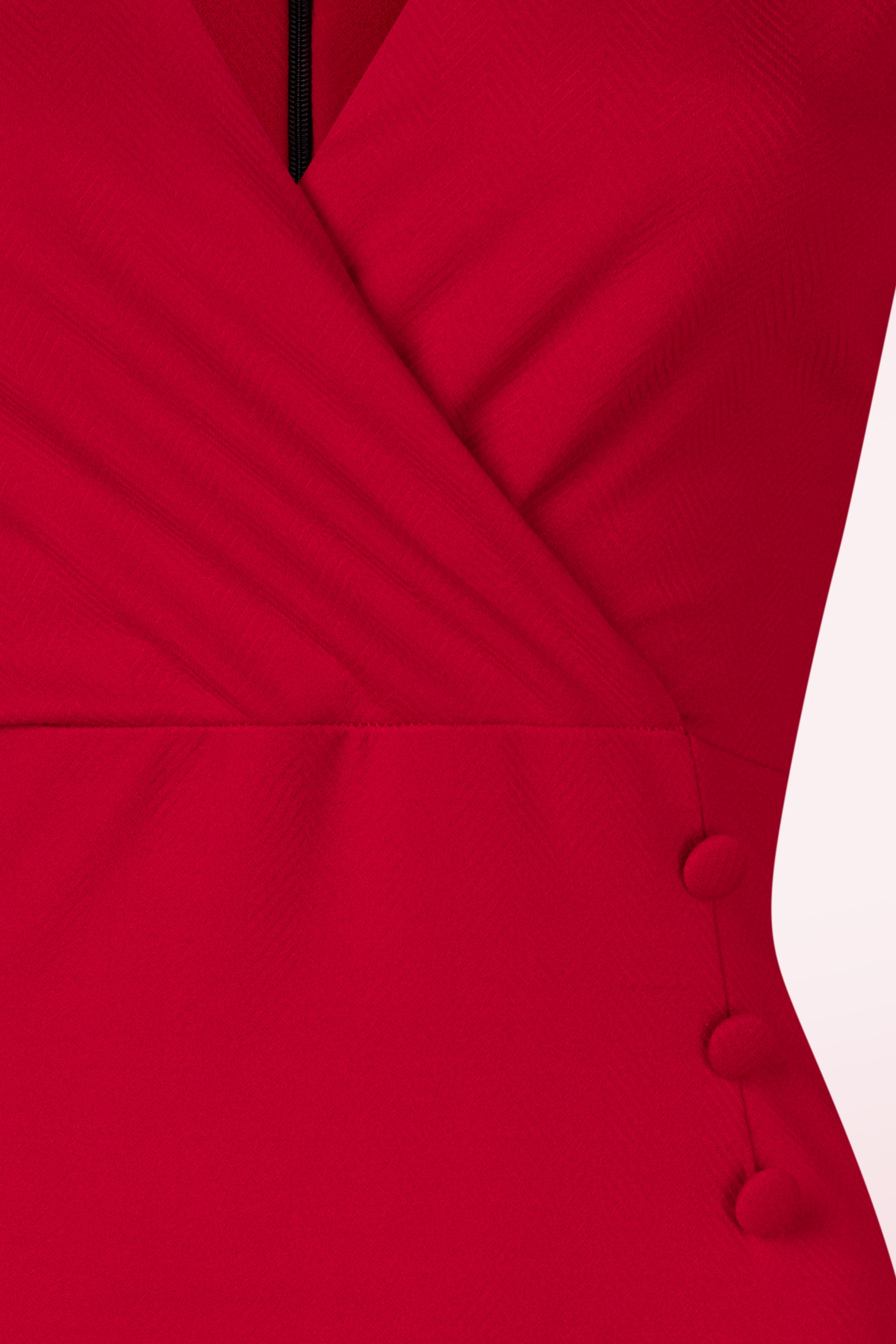 Vintage Chic for Topvintage - Topvintage exclusive ~ Mikaela pencil jurk in lippenstift rood 2