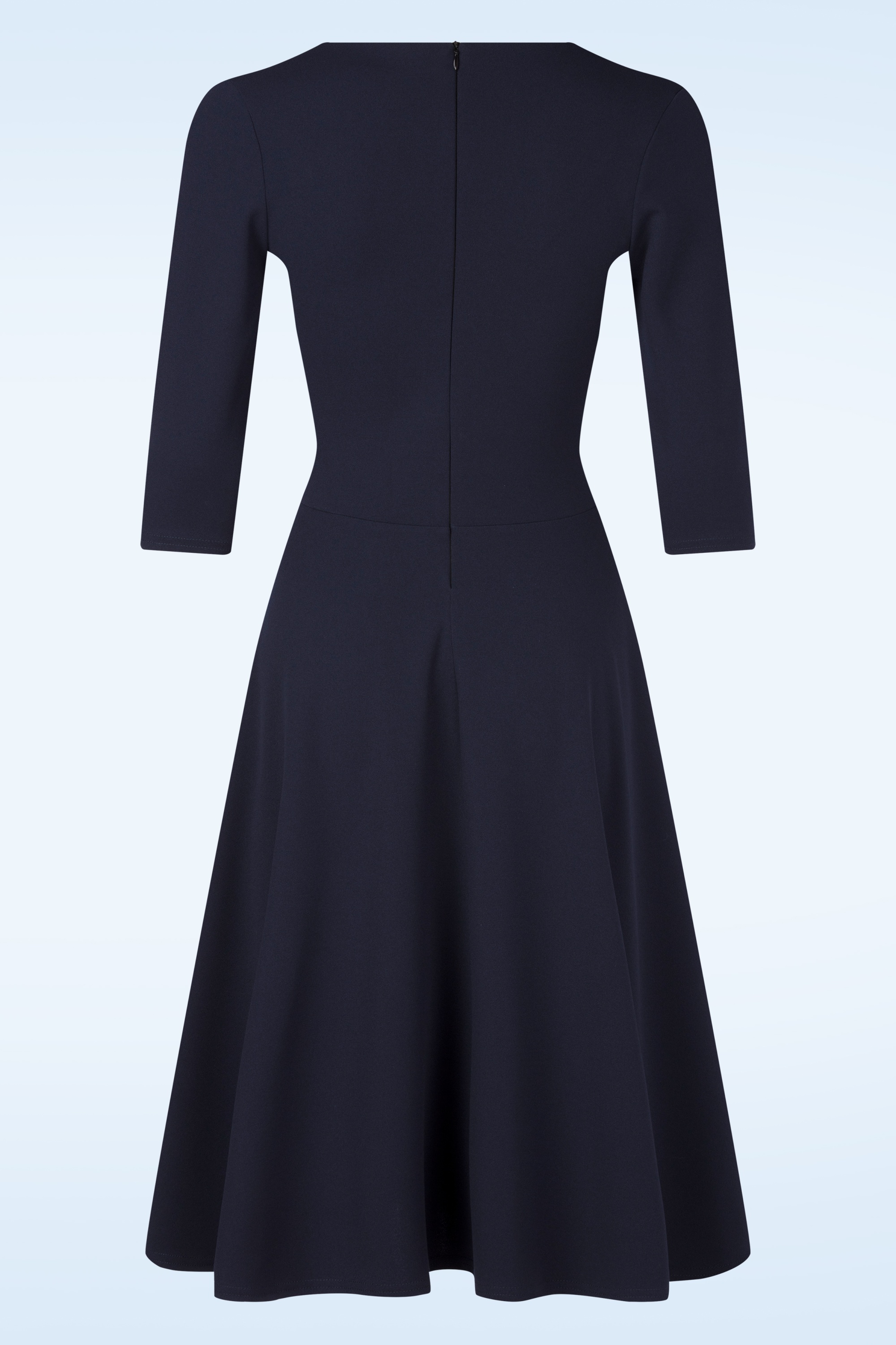 Vintage Chic for Topvintage - Topvintage exclusive ~ Clare swing jurk in marineblauw 3