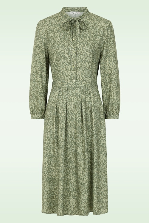 Very Cherry - Niko jurk in Rosemary groen 2