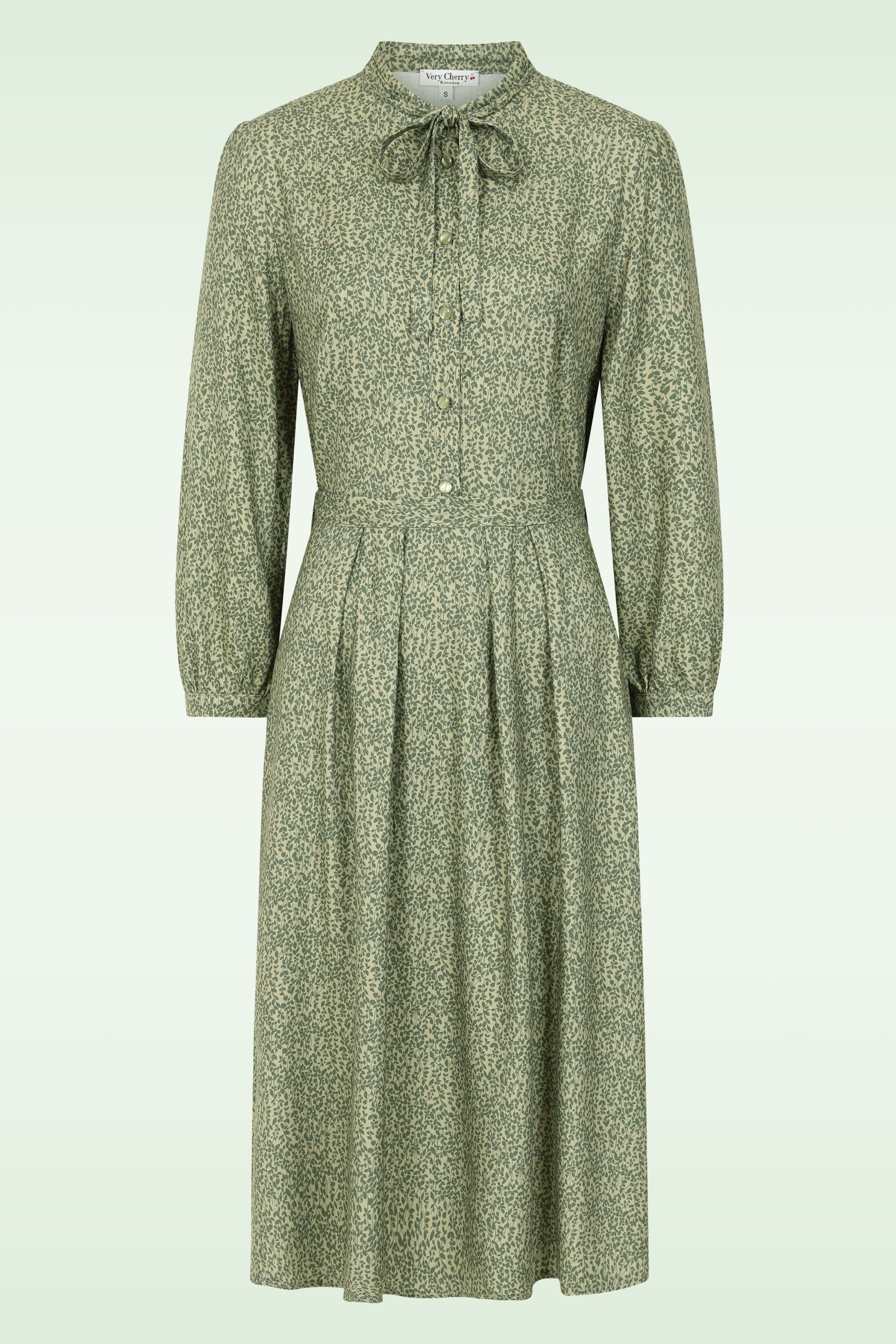 Very Cherry - Niko jurk in Rosemary groen 3