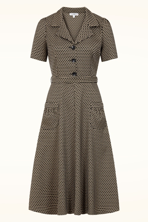 Very Cherry - Revers Safiya midi jurk in multi