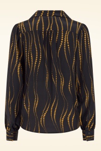 King Louie - Bella Twirl blouse in zwart 4