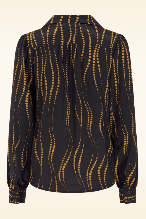 King Louie - Bella Twirl blouse in zwart 4