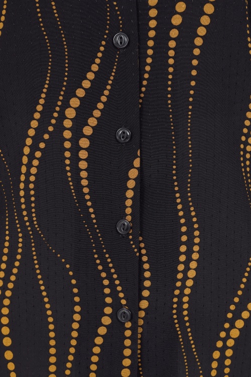 King Louie - Bella Twirl blouse in zwart 2