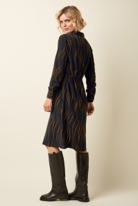 King Louie - Mina Twirl jurk in zwart 6