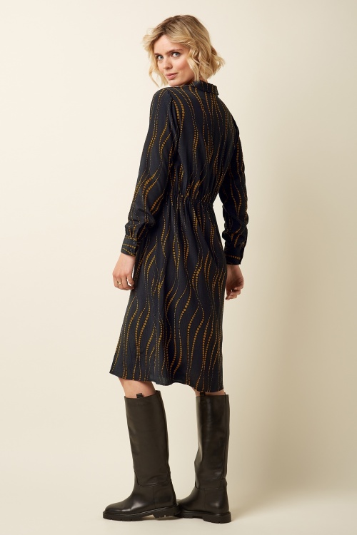 King Louie - Mina Twirl jurk in zwart 6