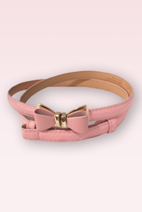 Banned Retro - Ocean Avenue strikriem in babyroze