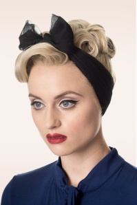 Banned Retro - Anna haarsjaal in zwart