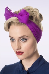 Banned Retro - Anna haarsjaal in paars