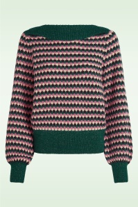 King Louie - Erin Flora top in pijnboomgroen  2