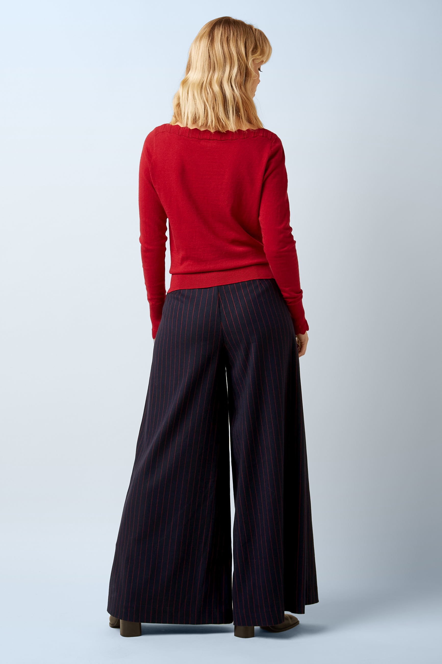 King Louie - Pia Pinstripe pantalon in nachtblauw 4