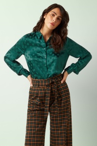 King Louie - Maisie Mimi blouse in peridoot groen