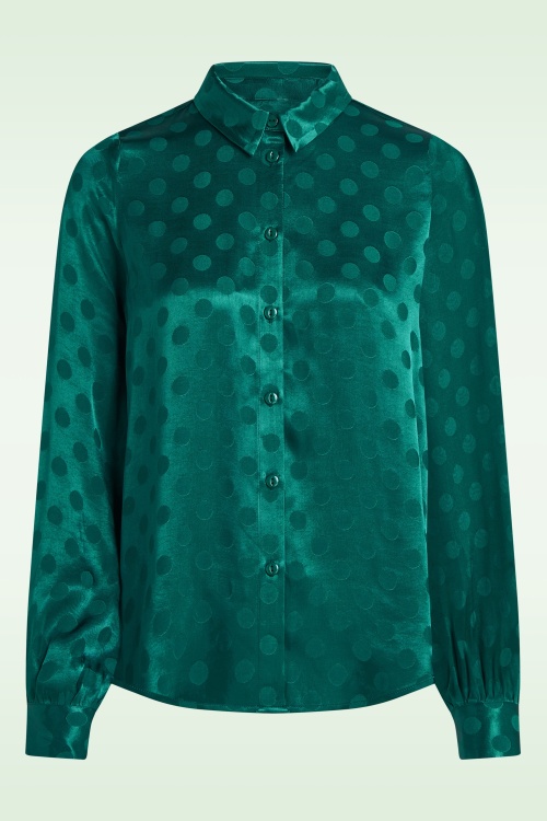 King Louie - Maisie Mimi blouse in peridoot groen 2