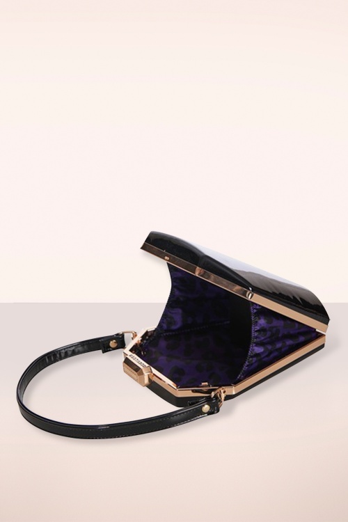 Banned Retro - Lilly's Coffin handtas in zwart 2