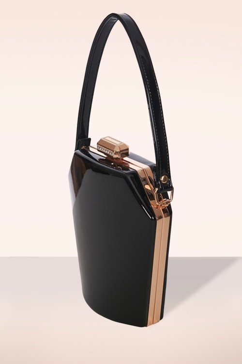 Banned Retro - Lilly's Coffin handtas in zwart 3