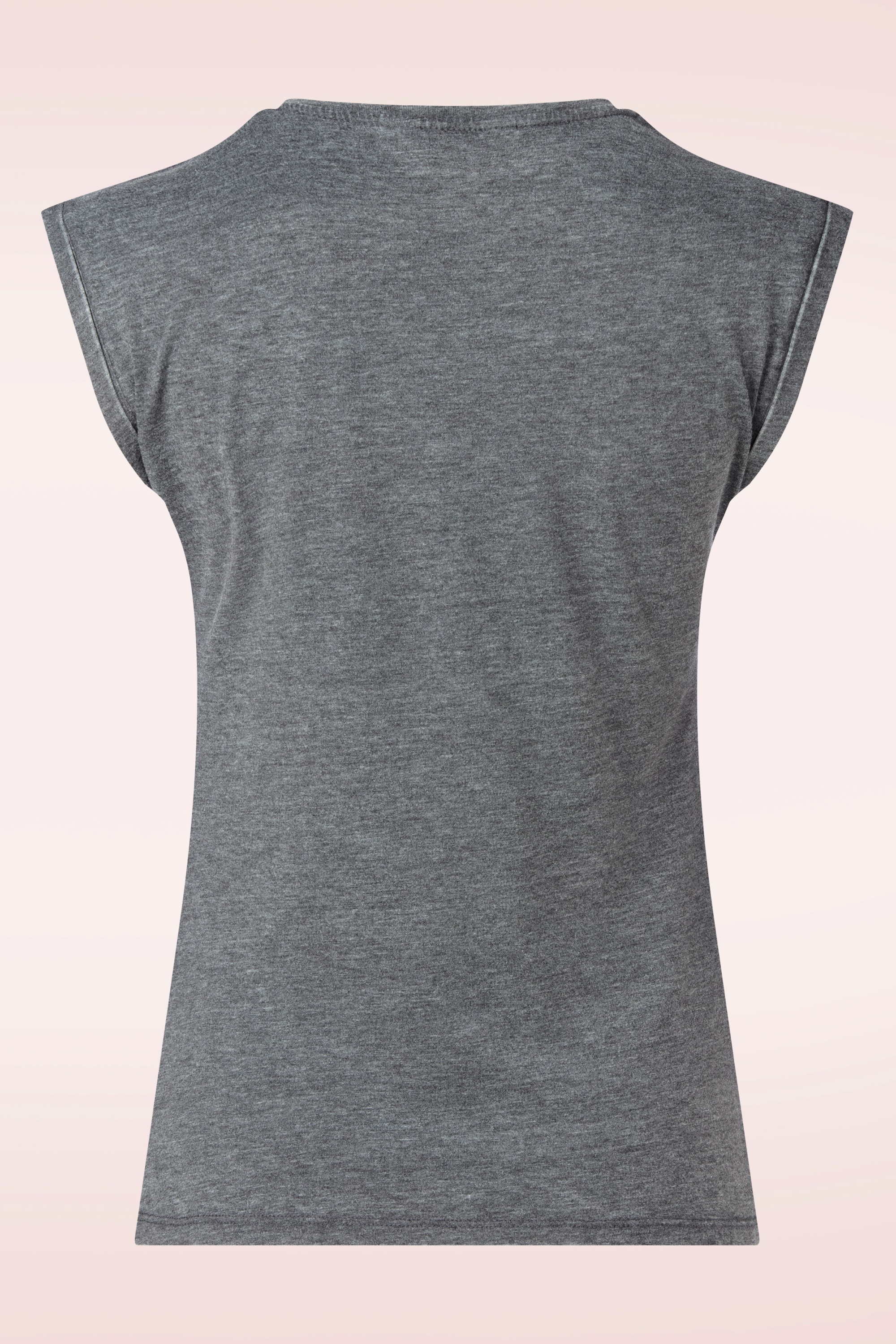 Queen Kerosin - Hasta la Vista T-shirt in antraciet  3