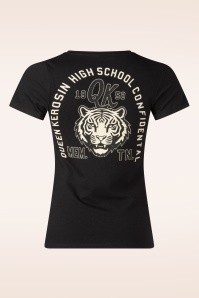 Queen Kerosin - Bakersfield T-shirt in zwart 3