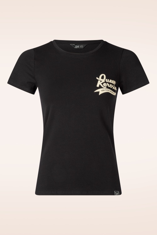 Queen Kerosin - Bakersfield T-shirt in zwart
