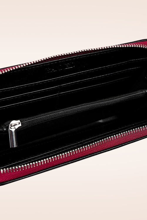 Banned Retro - Rose Garden portemonnee in zwart 3