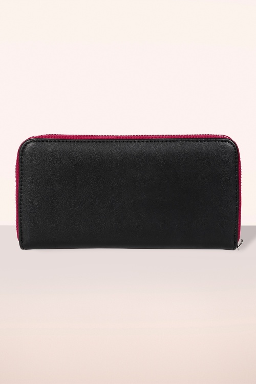 Banned Retro - Rose Garden portemonnee in zwart 4