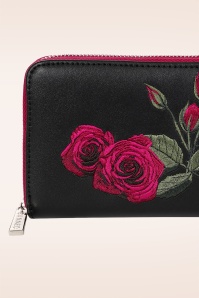 Banned Retro - Rose Garden portemonnee in zwart 2