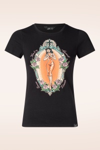 Queen Kerosin - Holi Aperoli T-shirt in zwart