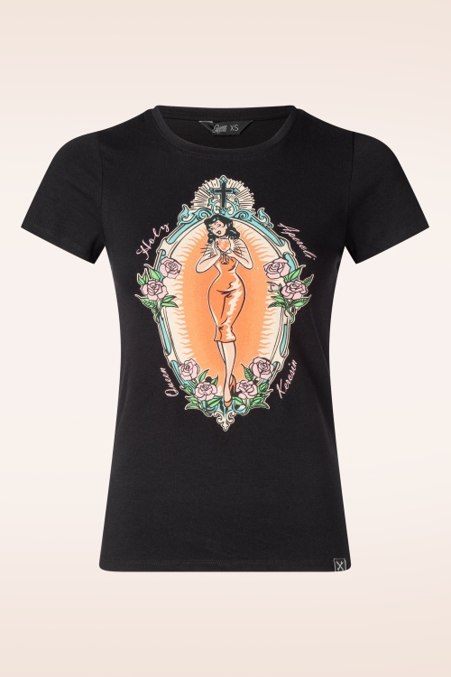 Queen Kerosin - Holi Aperoli T-shirt in zwart
