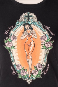 Queen Kerosin - Holi Aperoli T-shirt in zwart 2