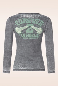Queen Kerosin - Forever 2 Wheels Longsleeve in antraciet 2