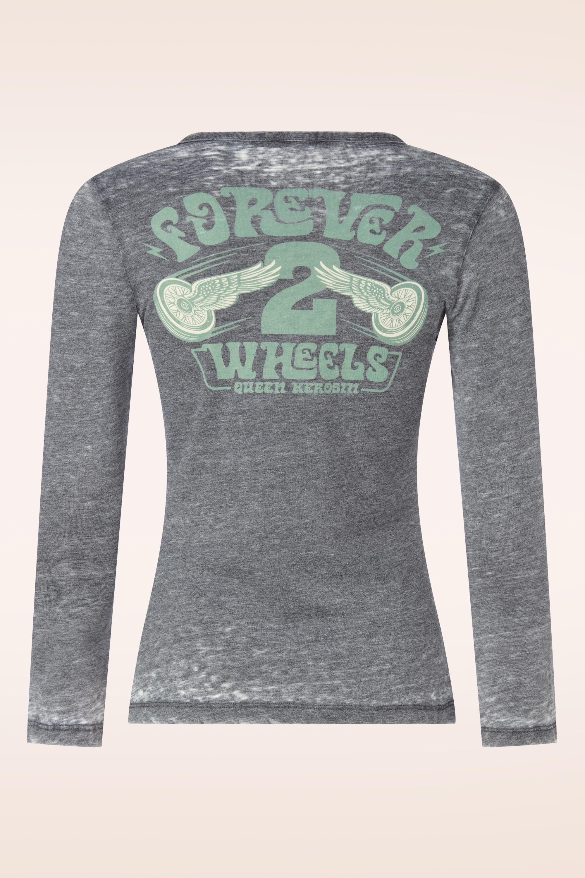 Queen Kerosin - Forever 2 Wheels Longsleeve in antraciet 2
