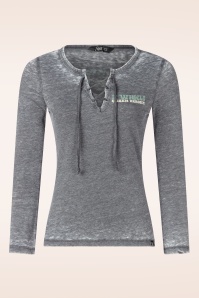 Queen Kerosin - Forever 2 Wheels Longsleeve in antraciet