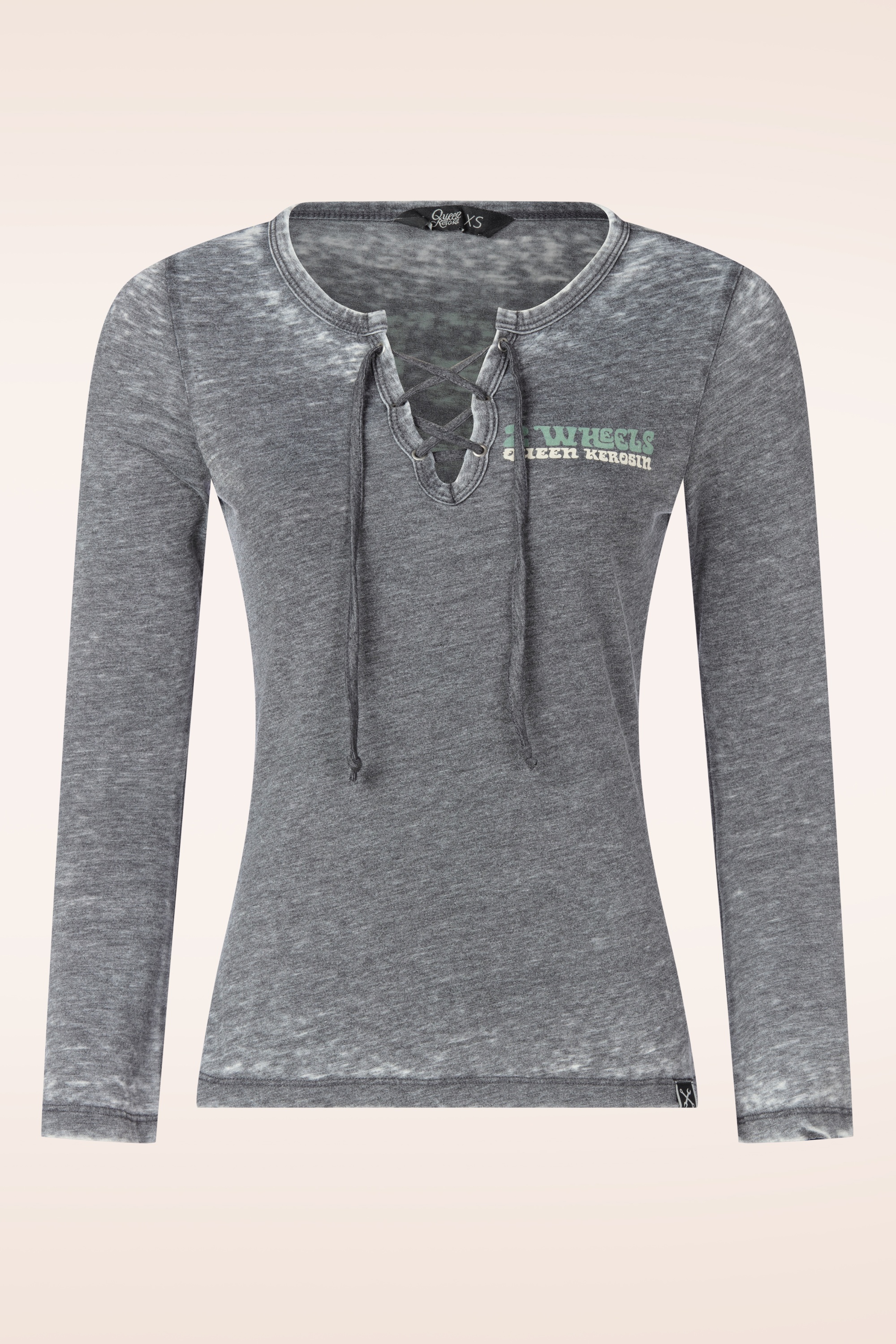 Queen Kerosin - Forever 2 Wheels Longsleeve in antraciet