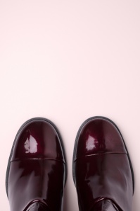 Nemonic - Melissa Patent laarzen in bordeauxrood 2