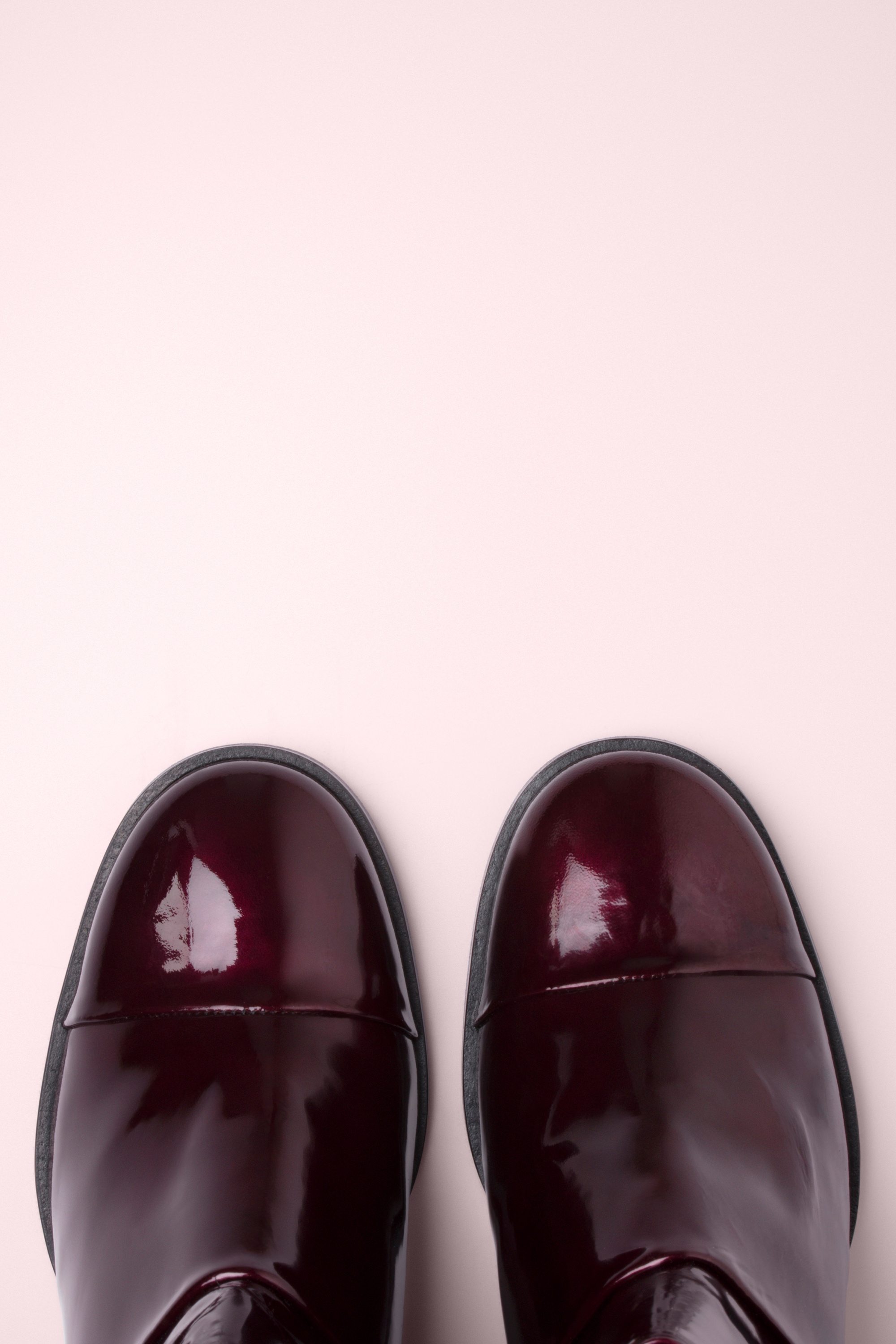 Nemonic - Melissa Patent laarzen in bordeauxrood 2