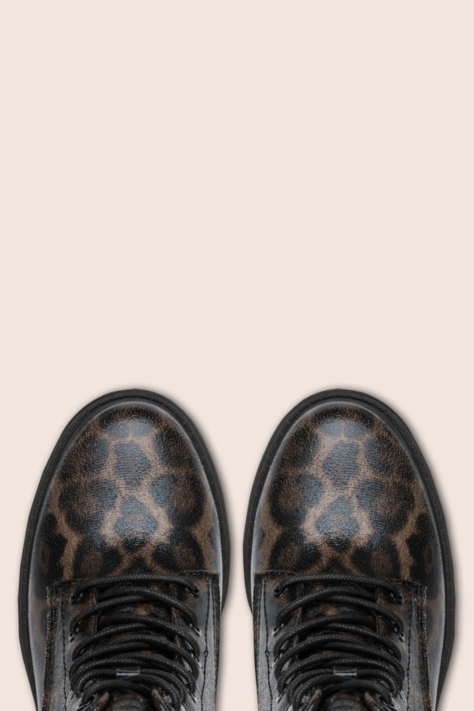 Jana Shoes - Lucy Vegan enkellaarsjes in donker leopard 2