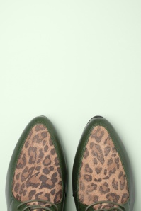 Miz Mooz - Rize shoe booties in leopard en bosgroen 2