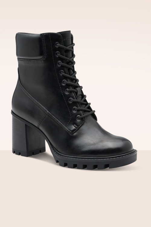 Tamaris - Maddy enkellaarsjes in zwart 3